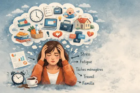 La charge mentale correspond à un état de sollicitation cognitive permanente, dans lequel l’esprit est constamment mobilisé pour anticiper, organiser, planifier, contrôler et résoudre des problème