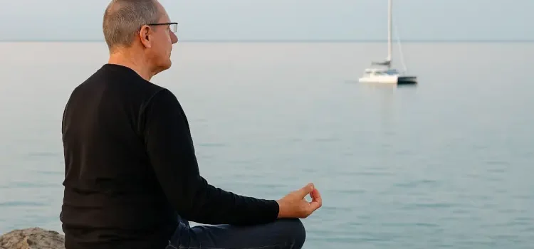 méditation au bord de mer pour gérer les émotions